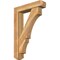 Ekena Millwork Balboa Craftsman Rough Sawn Bracket w/ Offset Brace, Western Red Cedar, 6"W x 26"D x 38"H BKT0604X26X38BOA04RWR - alternate 1